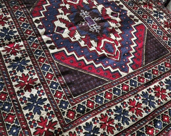 Barjasta Afghan kilim rug, Bidsize tribal Kilim rug, nomadic Afghan Tribal mushwani kilim rug, 100% wool nomadic kilim rug