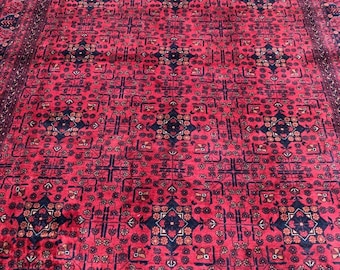 8x11 Afghan Rug, abstract rug, wall hanging, nomadic rug, entryway rug, small rug, woven rug, kilim rug, turkish rug, area rug, colorful rug