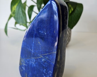 Free Form A+++ Lapis Lazuli , Lapis Freeform, Lapis Lazuli Tumble, polished slab, leadership, Decor, Stability, Desk Accessories, willpower