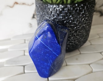 A++ Lapis Lazuli Free Form, lapis lazuli jewelry, Love, Anxiety, Protection, Polished stone, Metaphysical stone, Confidence, marble