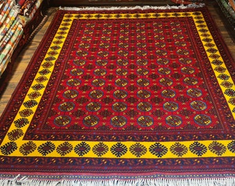Afghan Rug,Traditional Rug, Moroccan Rug ,Decorative Rug, bokhara turkoman rug,Vintage, Kilim Rug, Nomadic Rug, Bokhara Rug, Persian Rug