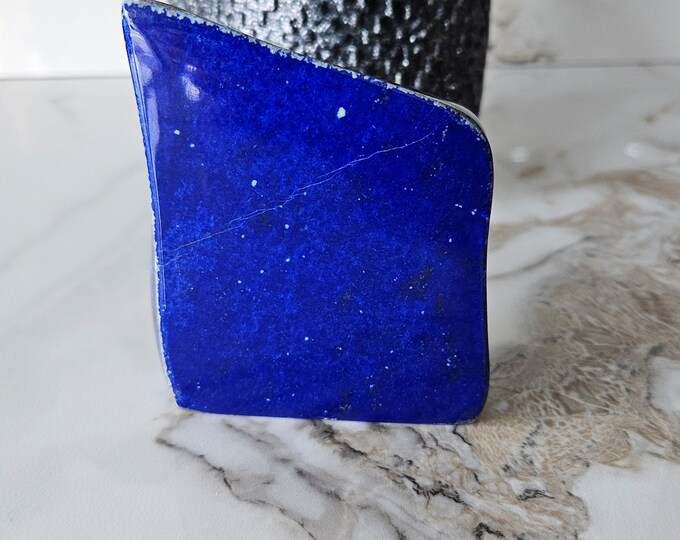 Free Form A++ Lapis Lazuli, Raw Natural Blue Stone, floors and walls, Free form, Earth Stone, Strength, Grounding, Polished, Succulent