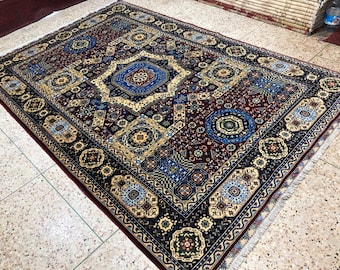 7x10 High Quality Afghan Rug, kitchen rug, custom rugs, area rugs, girlfriend, Bridesmaid gifts, home decor modern, turkish rug, oriental