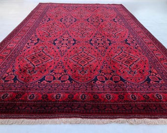 A Piece of Art Extremely Soft to Touch Tightly Knotted Highest Quality Merino Wool Handmade Afghan Rug
