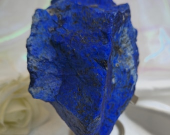 3 Lbs Raw Lapis Lazuli Crystal Natural Deep Blue Stone with Pyrite, Unpolished Afghan Gemstone, Collector's Specimen, Healing Crystal Display