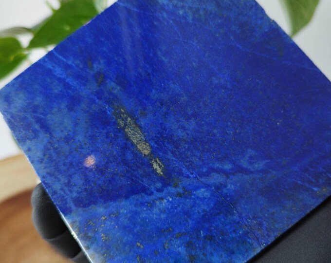10x10cm Polished Stone Sided Tile | A+++ Lapis Lazuli, Crystal decor, Grade A++ Protection, Tumbled, peace, success, Crystal Gifts