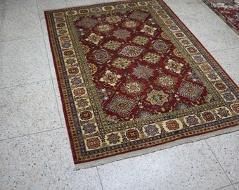 6x8 Feet High Quality Wool Kazak Ziegler Afghan Handmade Rug