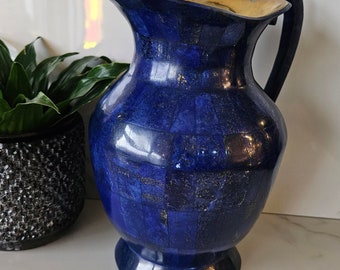 Lapis lazuli, Lapis Lazuli Water Pot made with high-quality Badakhan Lapis Lazuli in Afghanistan, Gifts, Gift for her, Gift for him