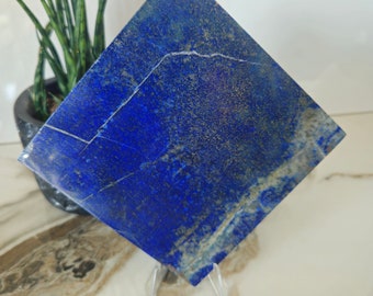 10x10 Lapis Lazuli Stone Tile | blue stone, Crystal Gifts, small crystals, loose stone, peace, Grade A++, Earth Stone, Pyrite slab