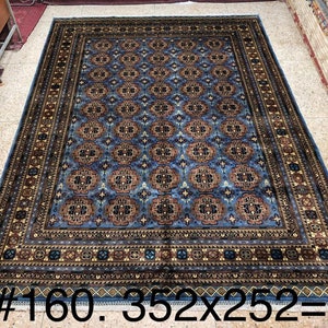 8x11 Extremely High Quality Afghan | Volayati Rug | abstract rug, living room rug, aztec rug, sumac, rustic decor, deco -handmade, washable