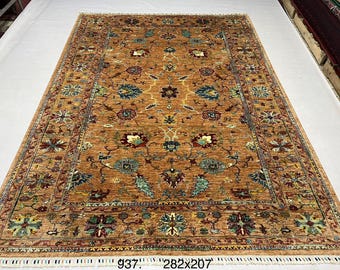 Rug, turkish rug, area rug, hand knotted wool rug - living room rug - bedroom rug - gray oushak, rustic home decor, decor, moroccan rug