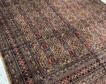 8x11 Extremely High Quality Afghan | Volayati Rug | bohemian rug, peacock rug, turkish rug, bathroom rug, white rug, DIY, dusty rose rug