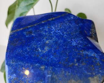 Free Form A+++ Lapis Lazuli , Lapis Freeform, Lapis Lazuli Tumble, Polished Tumble, Crystal decor, blue stone, Pyrite slab, natural lapis