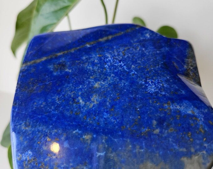 Free Form A+++ Lapis Lazuli , Lapis Freeform, Lapis Lazuli Tumble, Polished Tumble, Crystal decor, blue stone, Pyrite slab, natural lapis