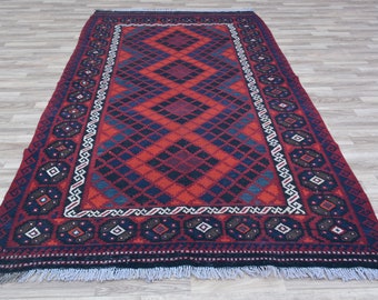Vintage afghan tribal wool maldari runner kilim rug, Vintage tribal rug runner,Runner kilim rug, kilim rugs, handmade, wool, handwoven