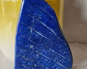 Authentic Free Form A+ Lapis Lazuli, Lapis Freeform, Polished Tumble, Earth Stone, polished slab
