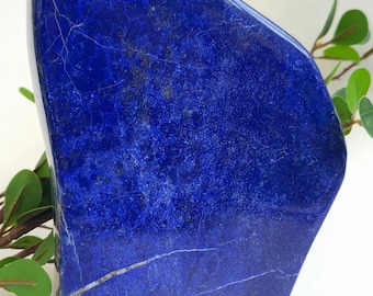 High Quality Rough Lapis Lazuli Slab 652g, Badakhshan Afghanistan Blue Gemstone for Carving, Display, Lapidary, Healing, and Collectors
