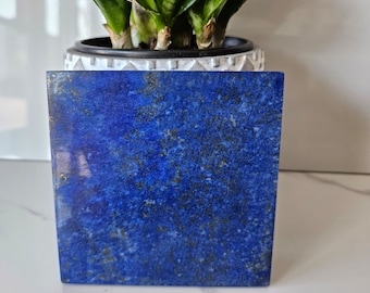 10x10 Lapis Lazuli Stone Tile | blue stone, Crystal Gifts, small crystals, loose stone, peace, Grade A+++, Earth Stone, Pyrite slab