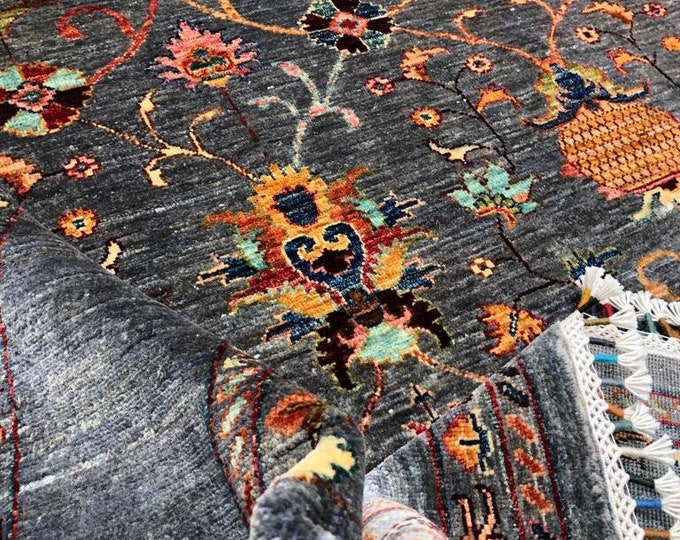 8x10 quality afghan rug,  southwestern rug, home depot carpet, natural, kitchen rug, baluch rug, faded rug, valentine's gift, fluffy rug