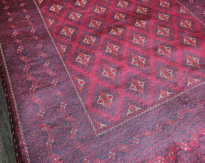Natural Vegetable Dye Maroon Handmade Afghan and Persian, 7x10 rug, small rug, funky rug, wool rug, exclusive rug, stair carpet, cute rug