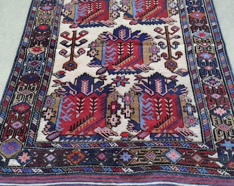 4'3X5'10  Stunning Barjasta Afghan kilim rug Bidsize tribal Kilim rug nomadic Afghan Tribal mushwani kilim rug 100% wool nomadic kilim rug