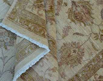 Gorgeous afghan chobi elegant rug, made with the finest wool available in ghazni afghanistan. ziegler afghan rug, 7x10 rug, living room rug