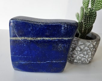 Free Form A+++ Lapis Lazuli , Lapis Freeform, Lapis Lazuli Tumble, polished slab, leadership, Decor, Stability, Desk Accessories, willpower