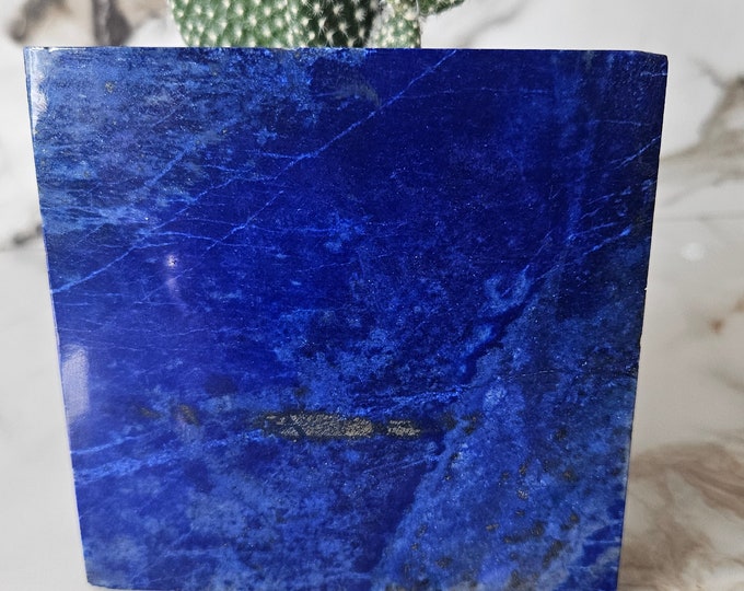 Polished Stone Sided Tile | A+++ Lapis Lazuli, jewlery, birthday gift, intuition, Crystal Gifts, Lapis Worry Stones, leadership, decoration