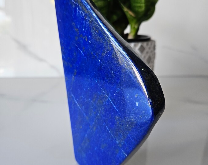 Free Form A+++ Lapis Lazuli , Lapis Freeform, Lapis Lazuli Tumble, polished slab, leadership, Decor, Stability, Desk Accessories, willpower