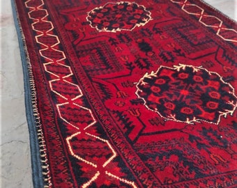 19 Feet Runner Afghan Rug, Persian rug, Red rug, Anniversary, 70s rug, Turkish kilim rug, Crafts for adults, Wool rug, Peacock rug