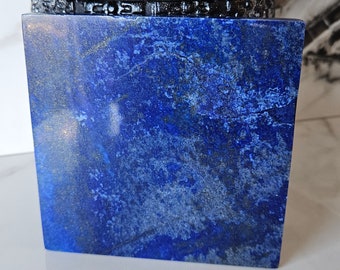 10x10 Lapis Lazuli Stone Tile | Amethyst, jewlery, Boho, Pyrite slab, Free form, Love, Lapis Palm Stone, birthday gift, Crystal decor