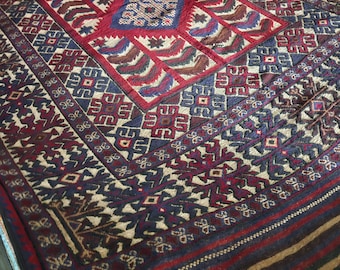 Afghan Kilim rug, faded area rug, persian rug, moroccan rug, bohemian rug, gift for her, gift for him, Gray rug, kelim living room size rug