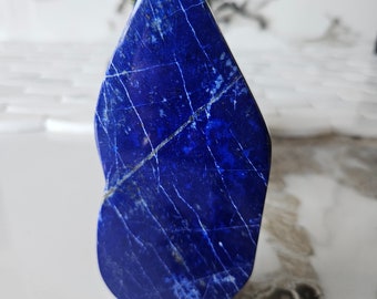 A++ Lapis Lazuli Free Form, Raw Natural Blue Stone, Lapis Lazuli pendant, mineral specimen, Raw stone, leadership, lapis lazuli necklace