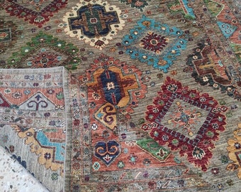 6x8 Turkish Kilim Rug, Baluch Carpet