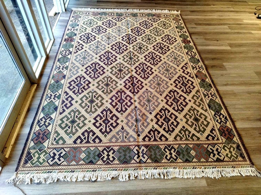 Sumac Rugs Brand New Well-made Sumac Red Afghan Hand-woven Kilim Rug, Area ...