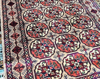 3X10 Runner Bokhara Afghan Handmade Runner rug, Soft wool Hallway Runner, Stairs rug red brown orange blue green kitchen Bedroom Rug decor