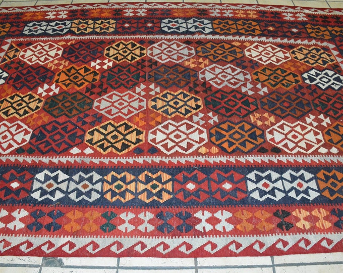 Soft well-made afghan maimana colorful rug, afghan carpet, handmade rug, floor mat, multi color rug, mixed colors rug, khorasanrug