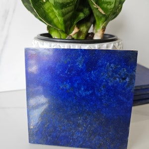 10 x 10 cm Polished Stone Sided Tile | A+++ Lapis Lazuli, Lapis Tiles, Natural Stone Tiles, Traditional Tiles, natural lapis, Mosaic Tesserae