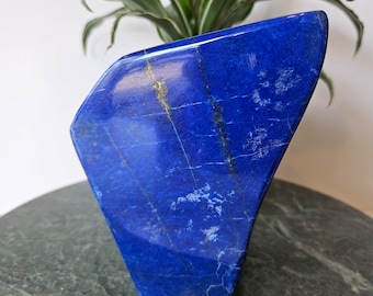 Free Form A+++ Lapis Lazuli, Lapis Freeform, Lapis Lazuli Tumble, polished slab, leadership, Decor, Stability, Desk Accessories, willpower