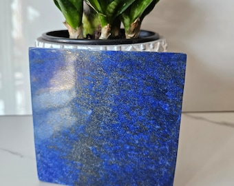 10x10 Lapis Lazuli Stone Tile | flat back, Relieves Stress, flagstone, soothe migraines, royal blue, marble, Nurturing