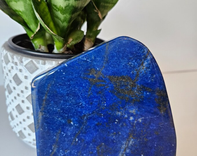 Free Form A+++ Lapis Lazuli , Lapis Freeform, Lapis Lazuli Tumble, polished slab, leadership, Decor, Stability, Desk Accessories, willpower