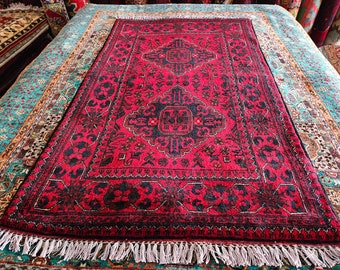 Small Afghan Rug, office rug, kitchen rug, nomadic rug, jute rug, colorful rug, floor rugs, area rugs, home decor modern, bedroom rug, decor