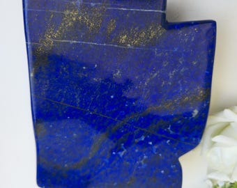 High Quality Rough Lapis Lazuli Slab 2.33 kg, Badakhshan Afghanistan Blue Gemstone for Carving, Display, Lapidary, Healing, and Collectors