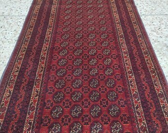 Stunning well-made afghan khawaja roshnae runner rug made with soft sheep wool on a wool f, runner, hallway runner, woolen runner rug