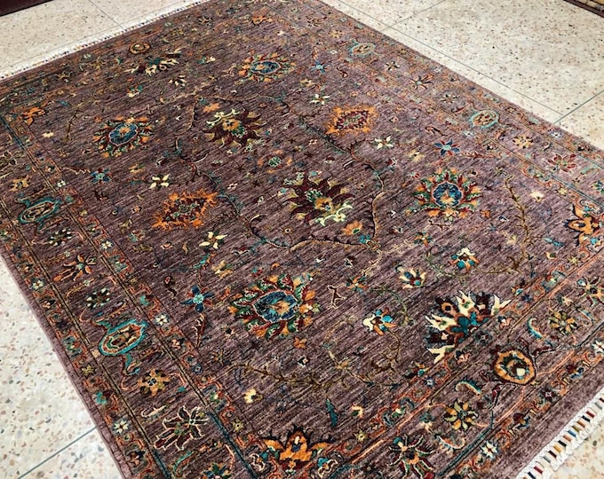 Rug,  turkish rug, area rug, hand knotted wool rug - living room rug - bedroom rug - grey oushak, rustic home decor, decor, moroccan rug