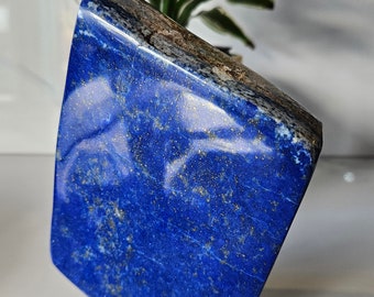 Authentic Free Form A+ Lapis Lazuli, Lapis Freeform, Polished Tumble, Earth Stone, polished slab