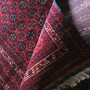Stunning well-made Afghan khawaja roshnae runner rug made with soft sheep wool on a wool f, runner, hallway runner, woolen runner rug