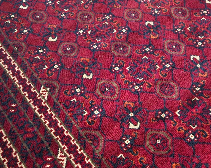 Afghan handmade runner rug, excellent quality of natural wool. Persian designed, long lasting, durable and hand-knotted