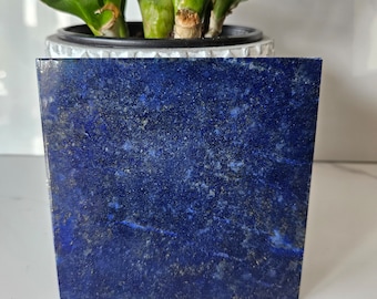 10x10 Lapis Lazuli Stone Tile | leadership, Reiki Chakra Stone, Femininity, amplification, Stone Slice, Calmness, Relieves Stress