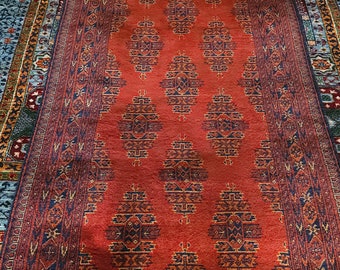 Afghan Runner, kitchen rug, baluch rug, sewing, boho rug, kilim rug, vintage rug, braided rugs, hand made rug, bokhara rug, office rug